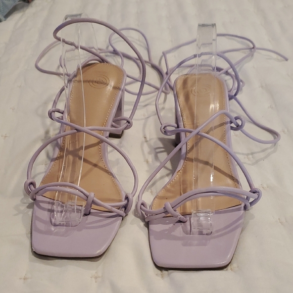 UO Sloan Square-Toe Strappy Heel (5) - Picture 2 of 9